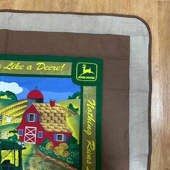 John Deere hand crafted quilt, wall hanging - Picture 6 of 8